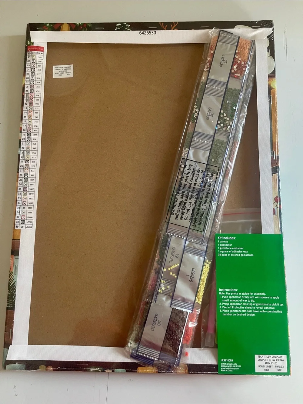 Hobby Lobby Christmas Bookshelf Diamond Art
